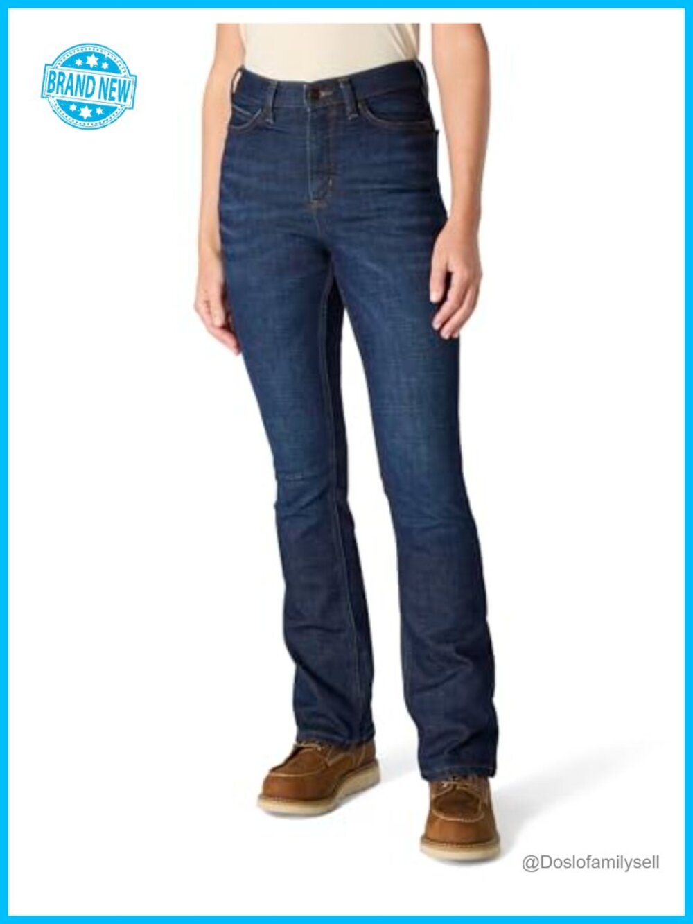 Carhartt Tiller High Rise Bootcut Jeans Performance Stretch Denim